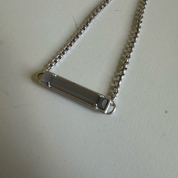 Kendra Scott Stan rhodium bracelet in Slate Cats Eye - Picture 4 of 5